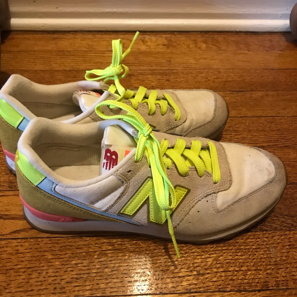 New Balance J. Crew retro neon sneakers